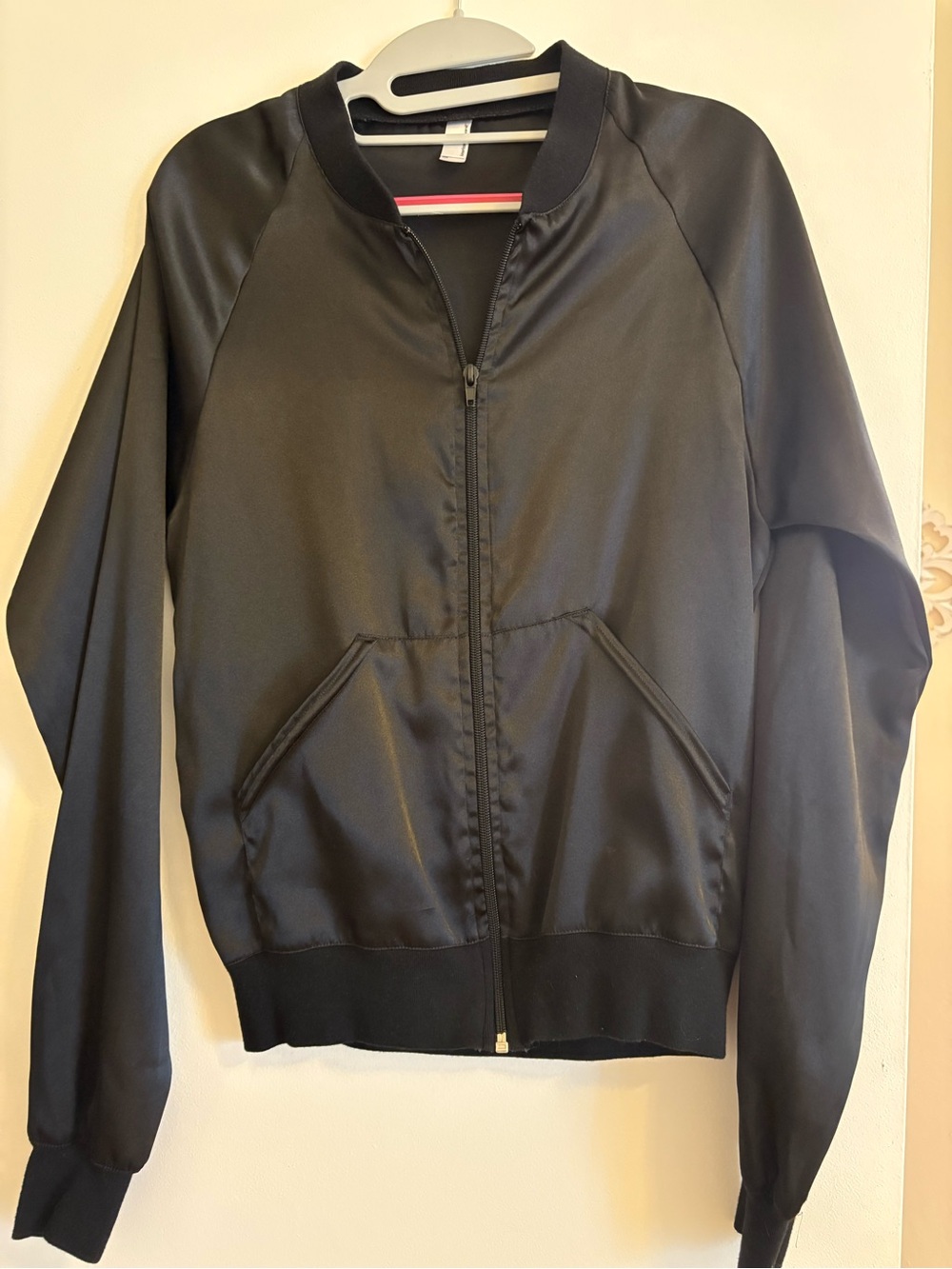 American Apparel Black Bomber Jacket